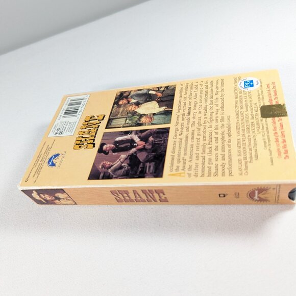 3/$15 Vintage VHS tape SHANE with Alan Ladd classic western movie 6 x ac awards - Picture 2 of 5